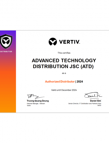 Vertiv - Chứng nhận phân phối